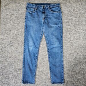 Aviator Mens Straight Fit Jeans Dark Wash Made In USA Size 36 Stretch Denim